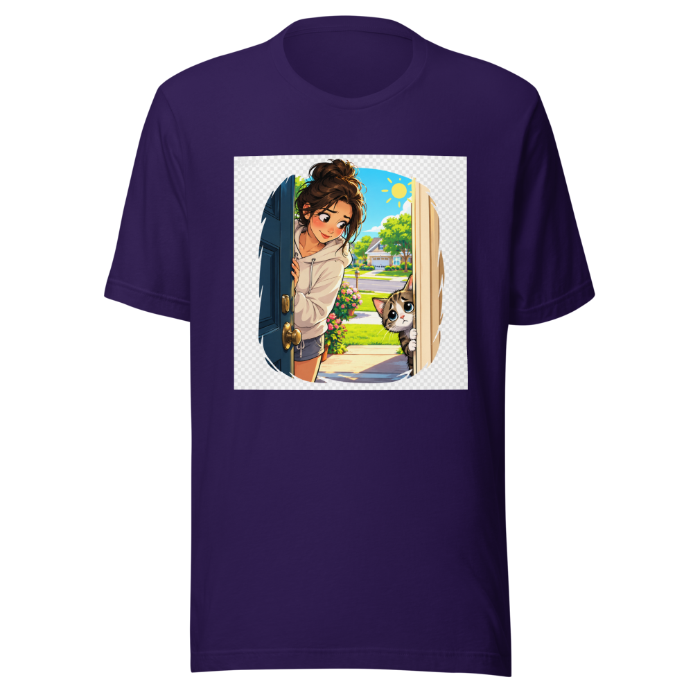 Neighbor Cat Rescue Mission Cool T-Shirt - Image 3