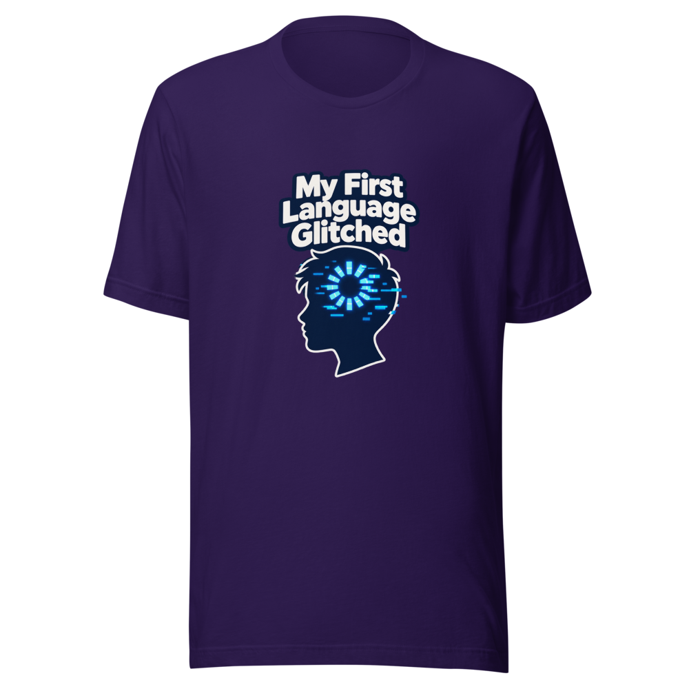 First Language Freeze T-Shirt: Brain Glitch Tee - Image 3