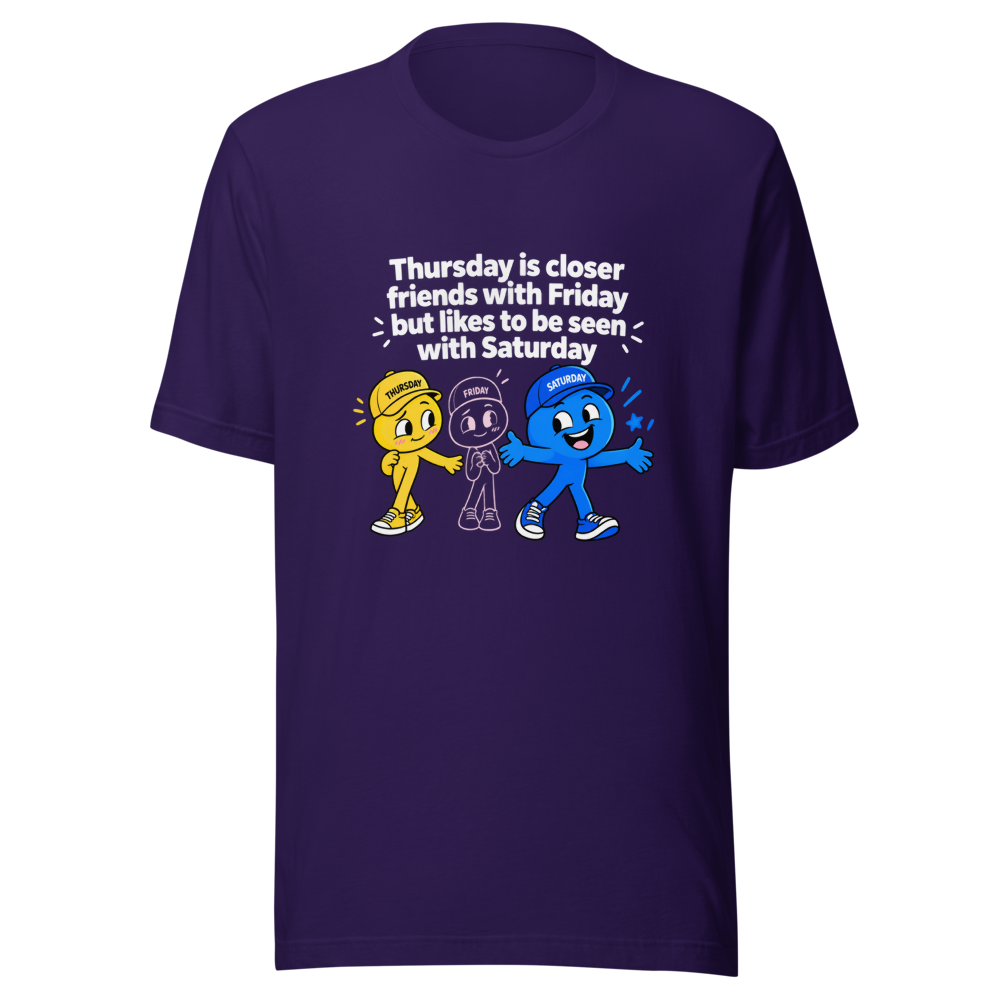 Thursday & Saturday BFF Vibes Tee - Image 3