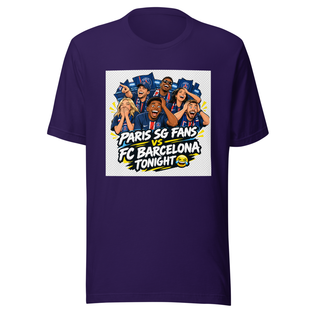 Paris SG Fans FC Barcelona LOL T-Shirt - Image 3