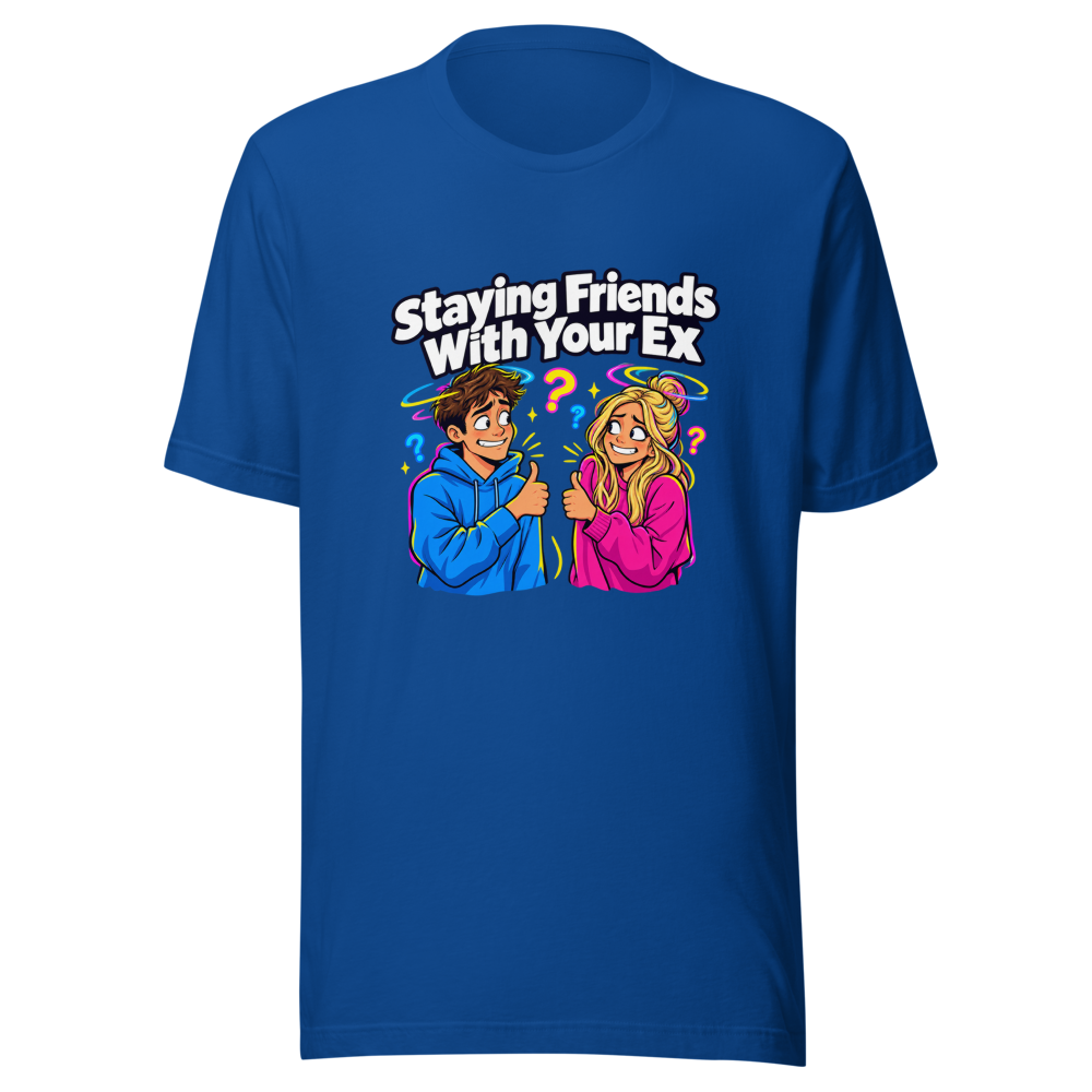 Funny Ex Friends Meme T-Shirt - Image 8