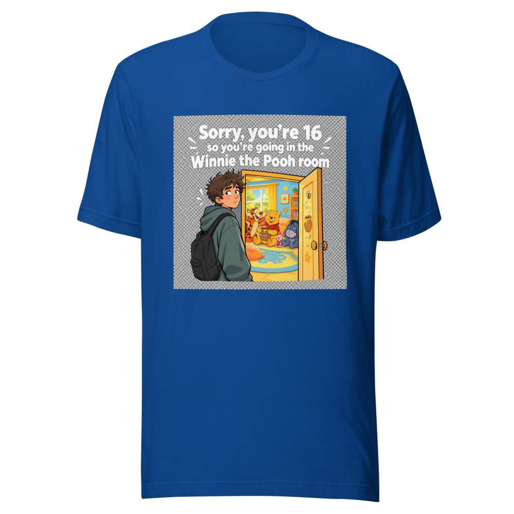 Winnie the Pooh Room Viral Tweet T-Shirt - Image 8