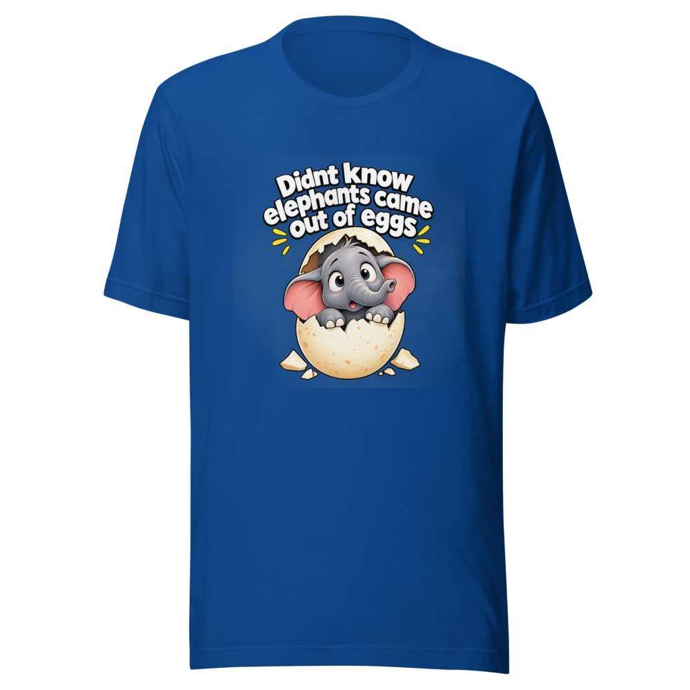 Funny Elephant Egg Meme T-Shirt - Image 8