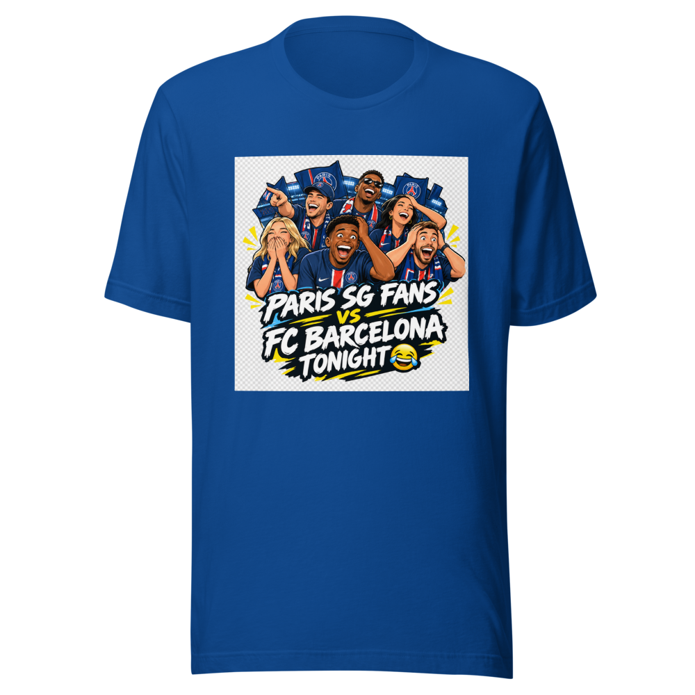 Paris SG Fans FC Barcelona LOL T-Shirt - Image 8